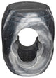 Noir Legend Handcrafted Round Side Table/Stool, Black Marble, 13.5" Dia.