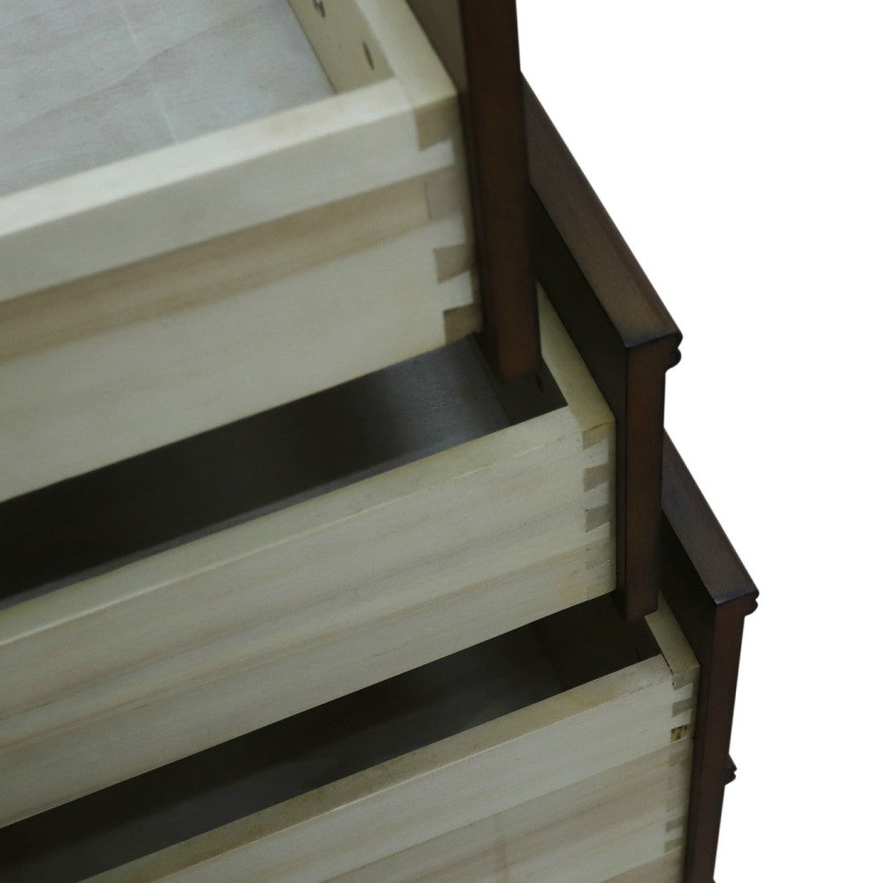 60" Double Vanity, Walnut Finish - Cabinet Only