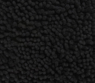 Black Boho Textured Modern Down Throw Pillow