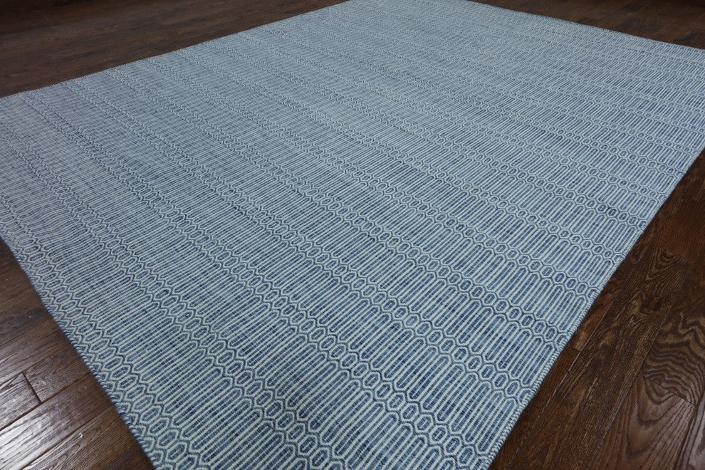 Flat Weave Oriental Geometric Area Rug 9'x12', W2251