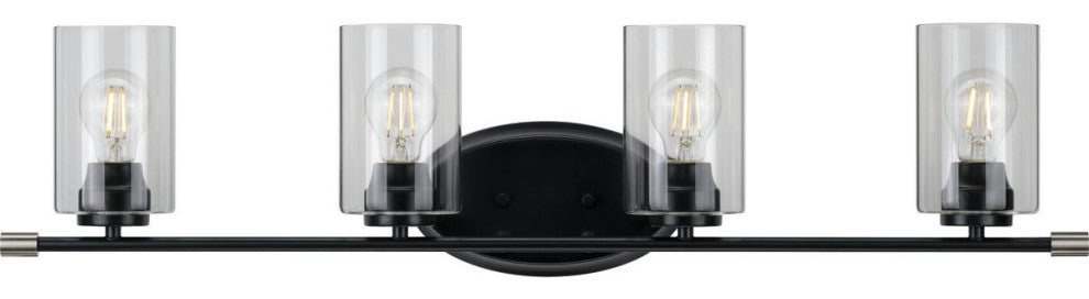 Riley Collection Black 4-Light Bath