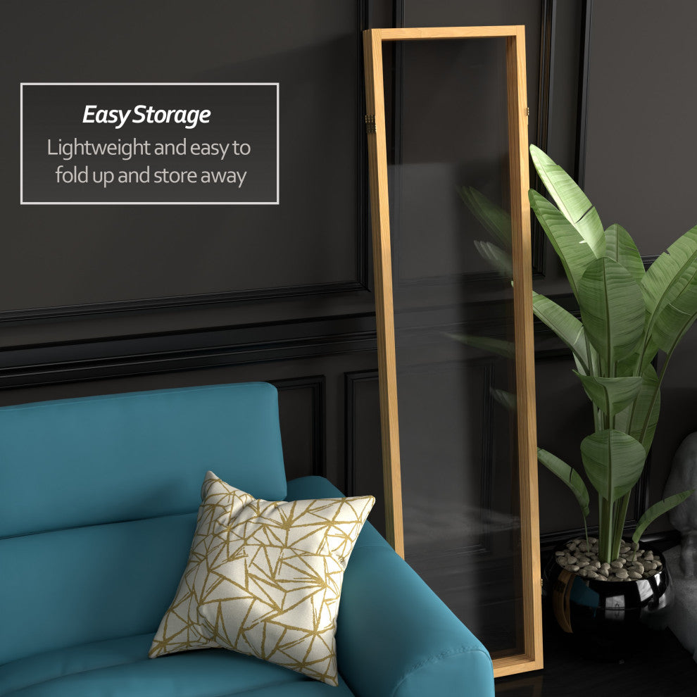 6' Tall Clear Screen Natural, 3 Panel