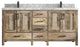 Malibu Mango 72 Double Sink Bath Vanity in Natural 2" Carrara Marble