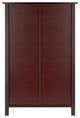 Milan 6-PieceStorage Shelf With 5 Foldable Woven Baskets, Walnut