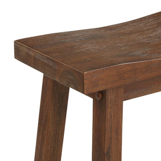 Sonoma Saddle Seat Counter Stool, Chestnut Wire-Brush, Counter Height, Single