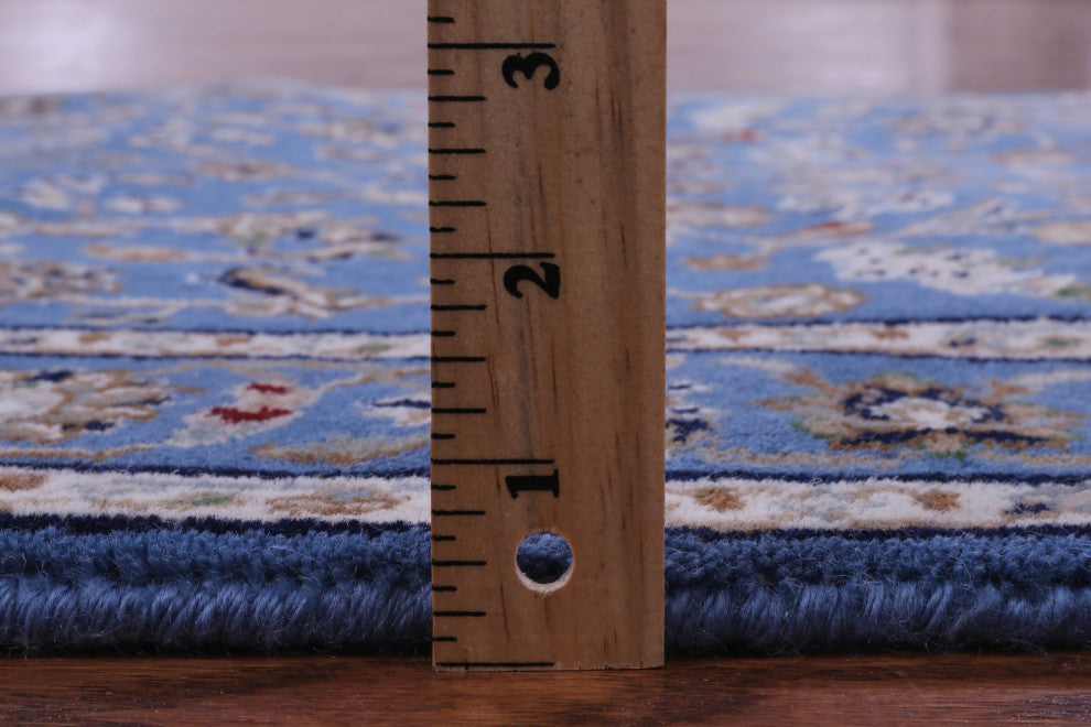2' 9" X 31' 10" Wool & Silk Persian Nain Handmade Runner Rug - Q14882