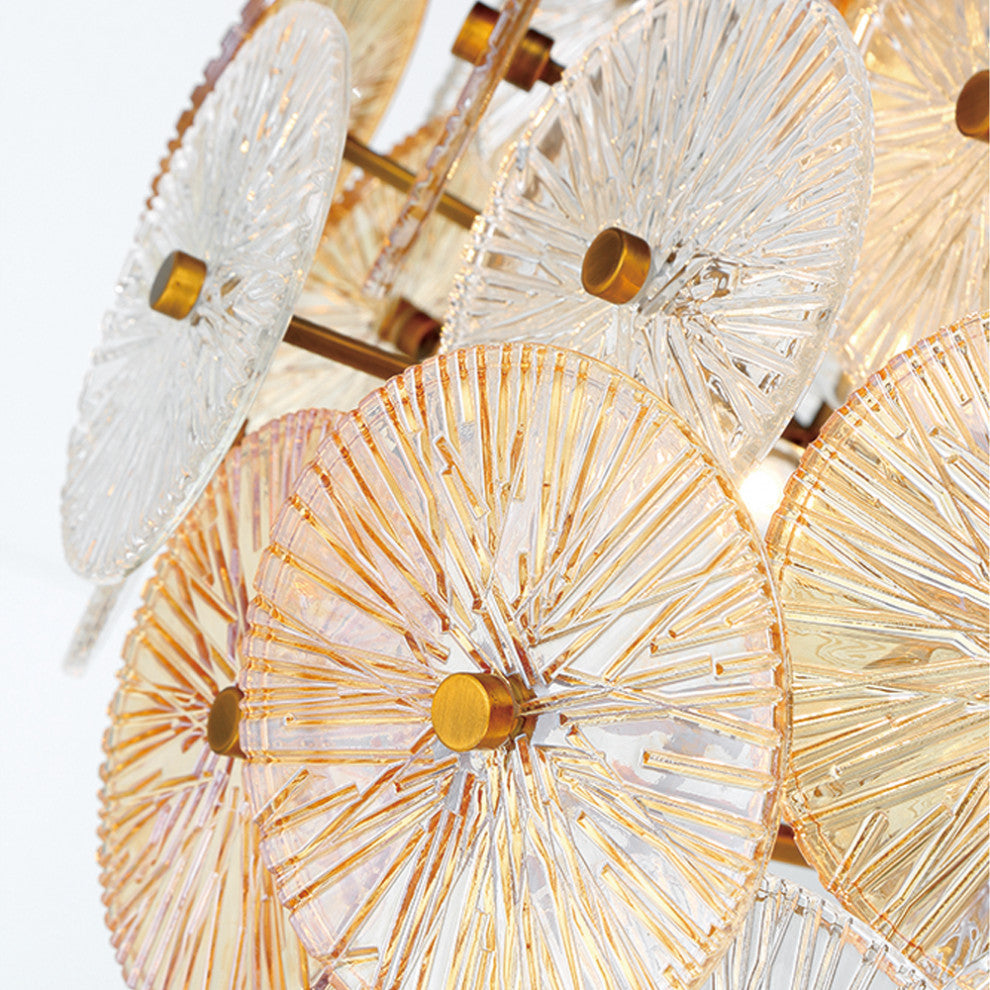Sue-Anne 27-Light Chandelier, Plated Brass