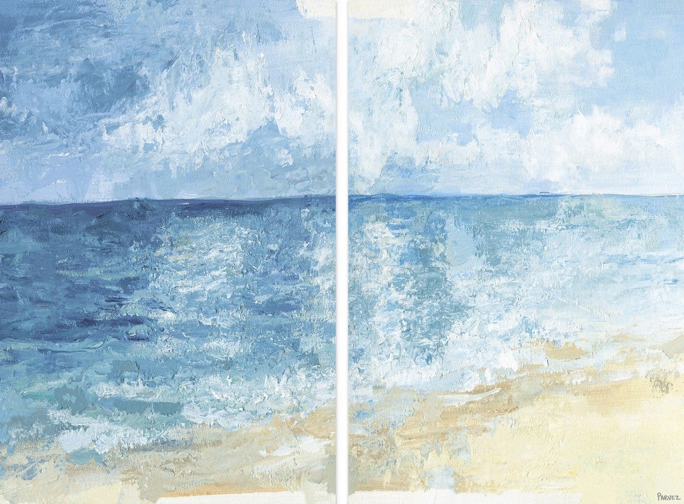 Ombre Sea Diptych, 16"x12"