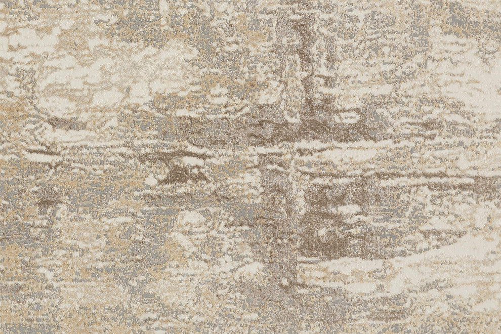 Weave & Wander Frida Ivory/Gray 2'6"x8' Power Loomed Area Rug