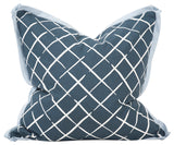 Howard Elliott Madcap Cottage Cove End Indigo 24" x 24" Pillow