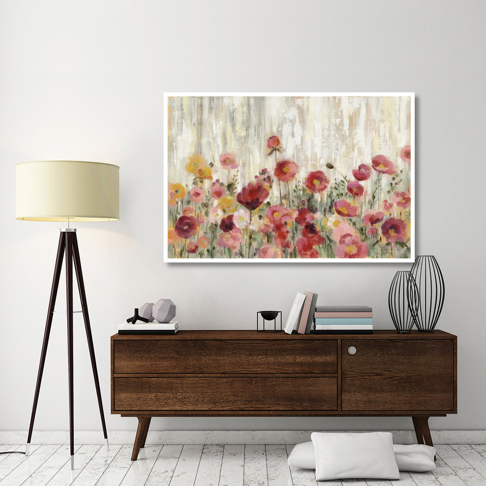 "Sprinkled Flowers Crop" Digital Paper Print by Silvia Vassileva, 62"x42"