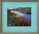 Barnwood Picture Frame, Lighthouse Robin Egg Blue Rustic Wood Frame, 6"x6"