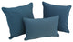 Double-Corded Solid Twill Throw Pillows With Inserts, Set of 3, Indigo