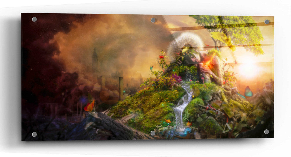 Epic Art 'Lungs' by Mario Sanchez Nevado, Acrylic Glass Wall Art, 48"x24"
