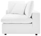 Sofa, Faux Vegan Leather, White, Modern, Living Lounge Hotel Lobby Hospitality