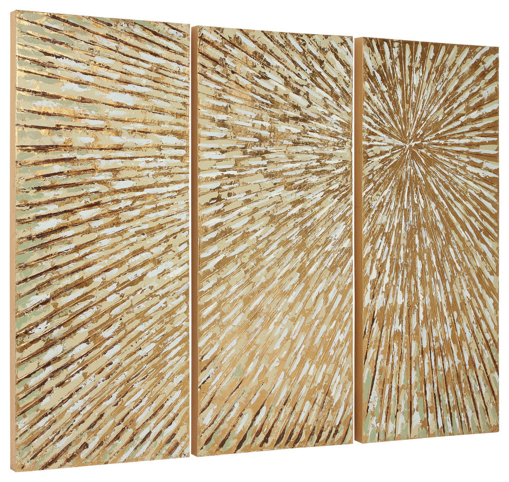 Sunshine Abstract Wall Art Textured Metallic Hand Painted by Martin Edwards, Mar-2253-4820-3