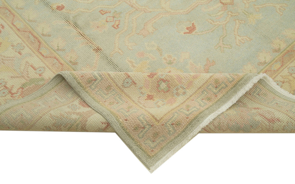 Rug N Carpet - Handwoven Oriental 8' 0" x 10' 0" Decorative Oushak Area Rug