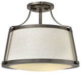 Hinkley Charlotte Medium Semi-Flush Mount, Antique Nickel