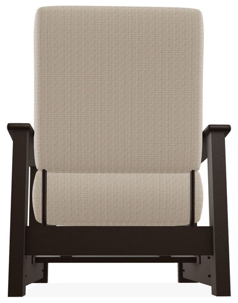 Leeward Deep Seat Outdoor Armchair with Hidden Motion, Bliss Sand/Kona