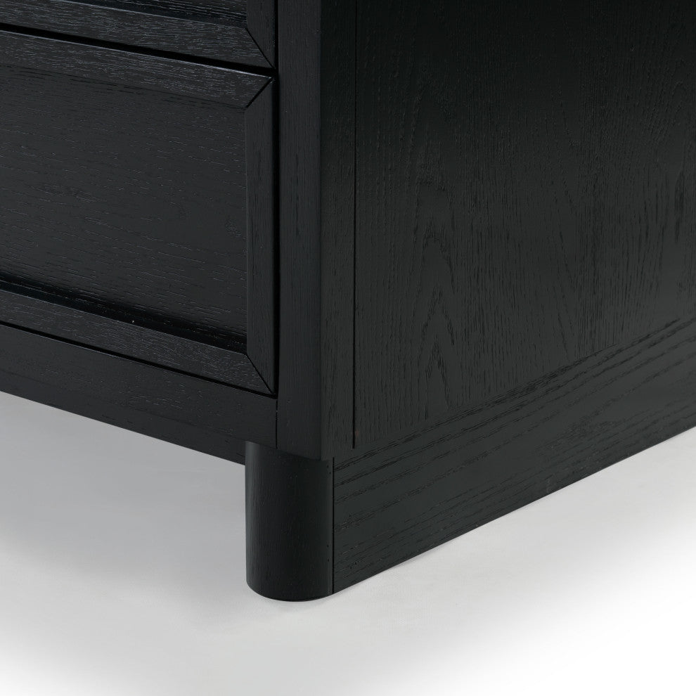 Safavieh Couture Dinah 6 Drawer Wood Dresser, Black