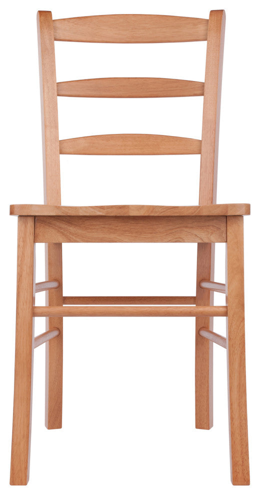 Benjamin Ladder-back Chairs, 2-Pc Set, Light Oak