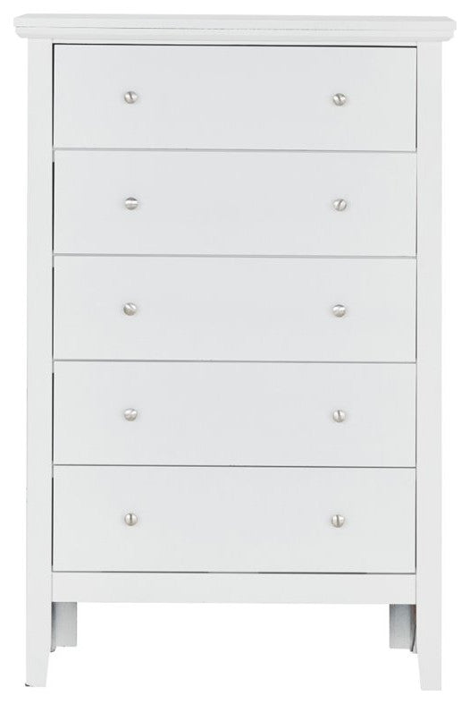 Glory Furniture Primo 5 Drawer Chest in White