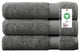 Organic Cotton 650 GSM Plush Feather Touch Quick Dry Bath Sheet, Sharkskin Grey, Pack of 3