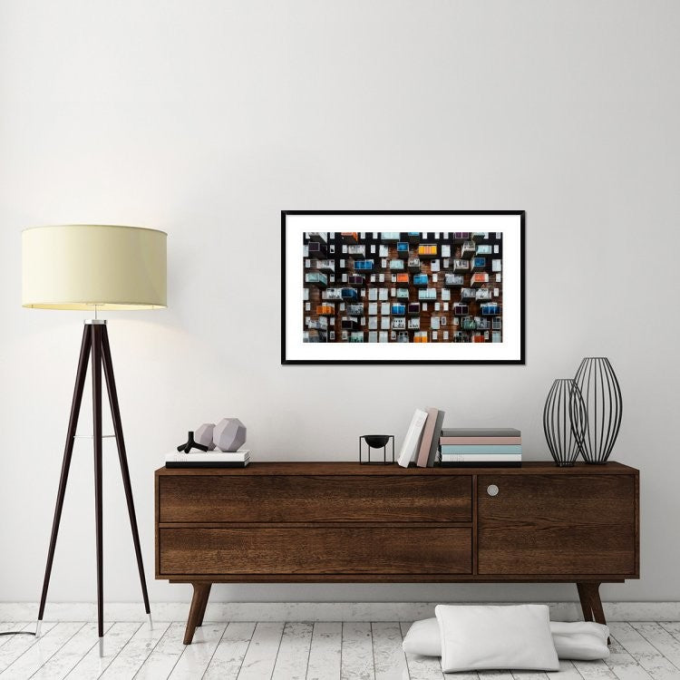 "Balconia" Framed Digital Print by Pixxelpark, 44x28"
