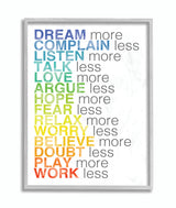Stupell Industries Dream More Typography, 11 x 14