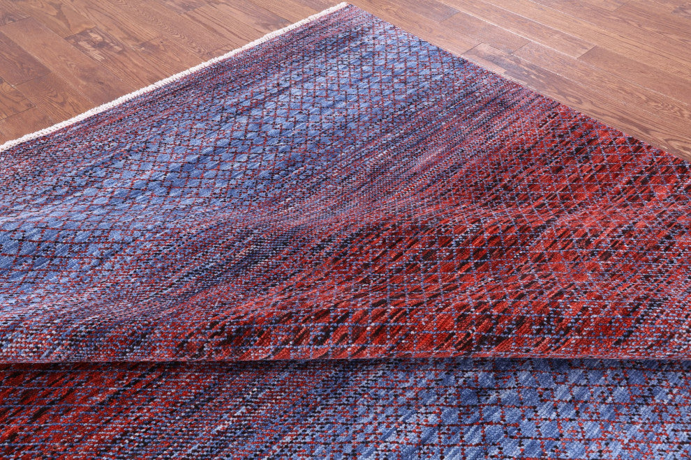 9' 1" X 12' 0" Handmade Savannah Grass Wool Rug Q9226