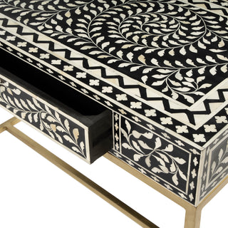 Butler Perilla Black and White Bone Inlay Writing Desk