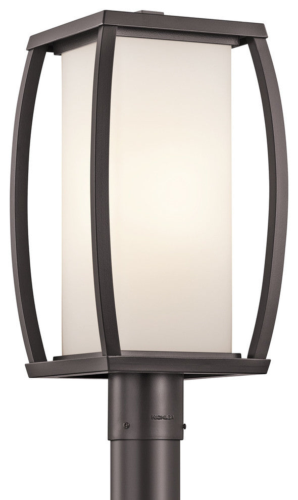 Kichler Bowen 1 Light Outdoor Post Lantern in Architectural Bronze