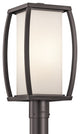 Kichler Bowen 1 Light Outdoor Post Lantern in Architectural Bronze