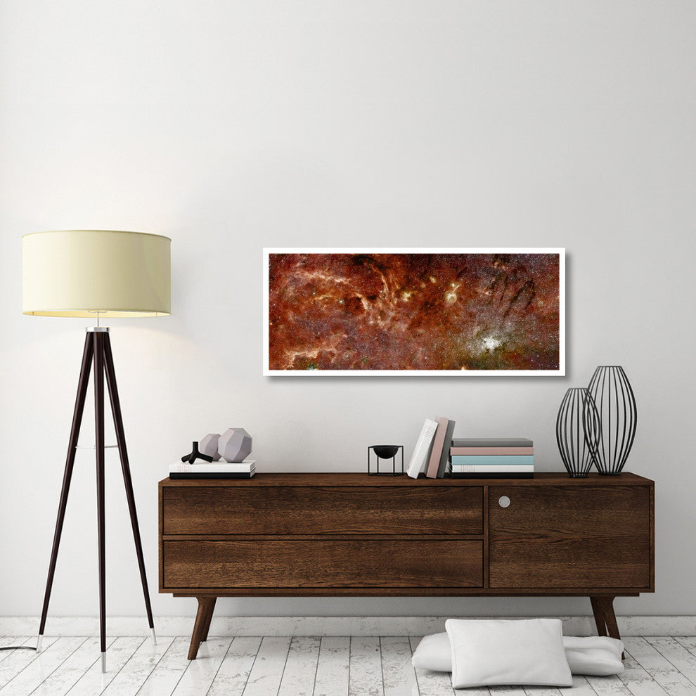 "HST-Spitzer Composite of Galactic Center" Digital Paper Print by NASA, 52"x22"