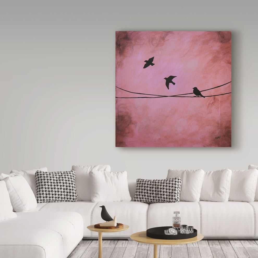 Nicole Dietz 'Birds Depart' Canvas Art, 24"x24"