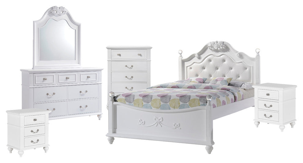 Annie Full Platform 6-Piece Bedroom Set With Storage Trundle