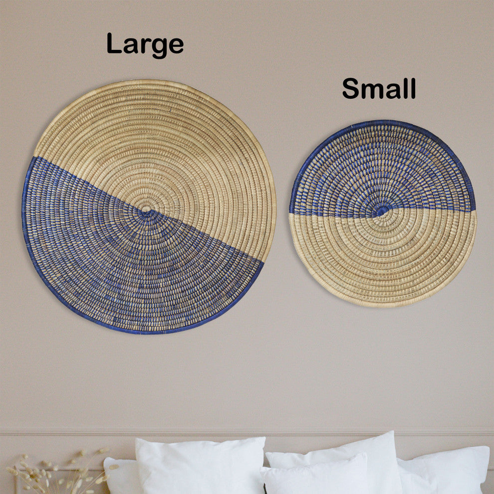 Connecting Shapes Palm Wall Sculpture, Artisan Crafted, Malawi