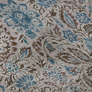 Premium Machine Washable Mayfield AMF660 Mocha 2'3" x 7'6" Runner Rug