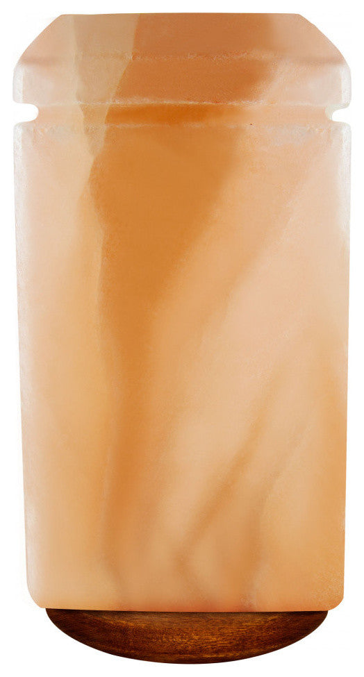 Pure Himalayan Crystal Rock Pink Salt Lamp Decorative Rectangle Shape Table Lamp