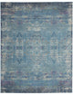 8" x 10" Blue Distressed Medallion Area Rug