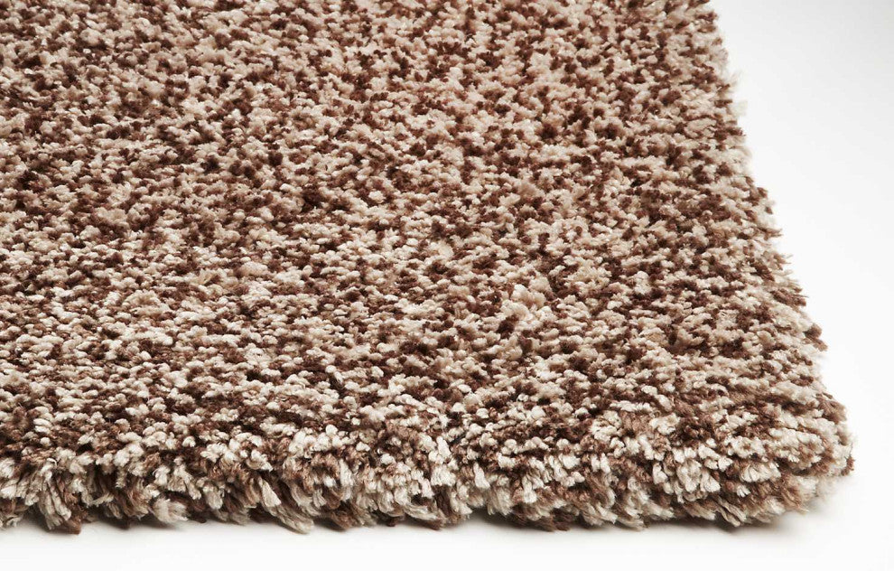 HomeRoots 7' x 9' Polyester Beige Heather Area Rug