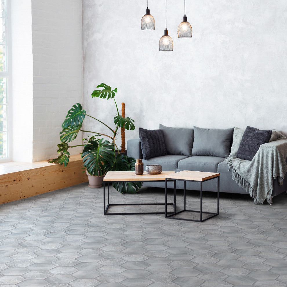 Recycle Hex Antique Porcelain Floor and Wall Tile