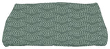 Fan Dance 28"x58" Green Geometric Bath Towel