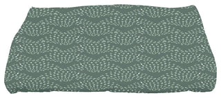 Fan Dance 28"x58" Green Geometric Bath Towel