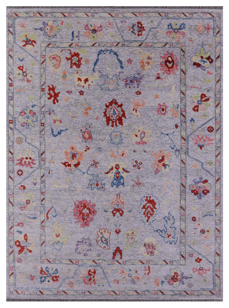 10' 5" X 13' 11" Turkish Oushak Hand Knotted Wool Rug - Q16092