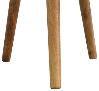 Bone Inlay Tripod Stool