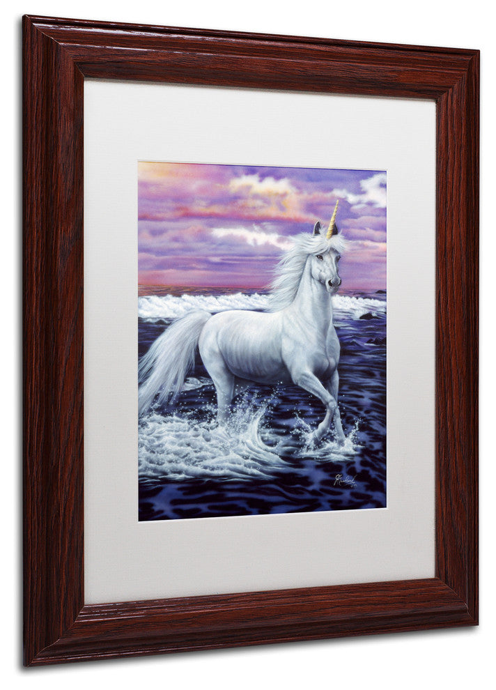 Jenny Newland 'Unicorn' Matted Framed Art, 14x11