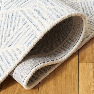 Safavieh Couture Abstract Collection ABT763 Area Rug, Grey/Ivory, 11'x15'