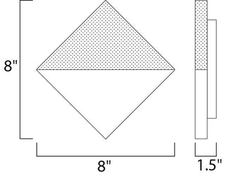 ET2 Lighting Alumilux 10W LED Outdoor Wall Sconce, White