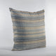 Plutus Blue Strings Stripe Luxury Throw Pillow, 26"x26"